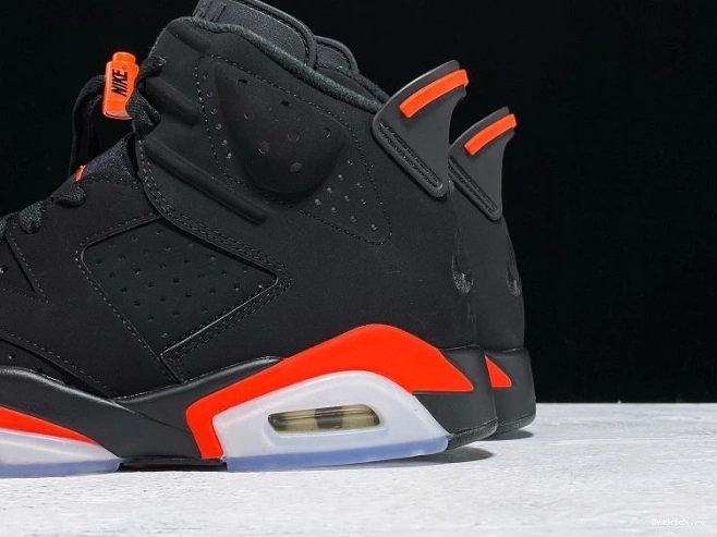 One Kick Retro Jordan Infrared Black Air 6 OG 384664-060 0717